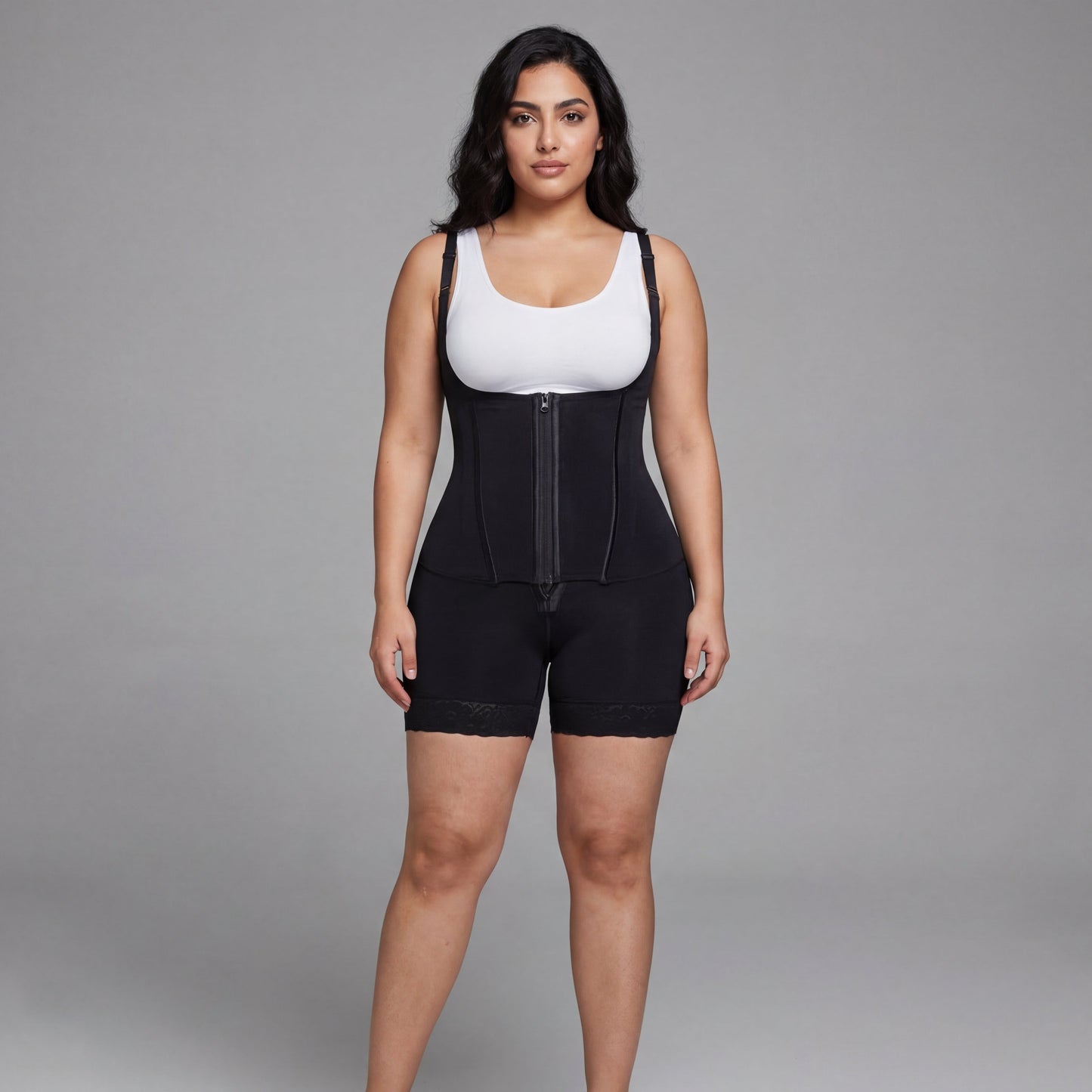 Faja Shapewear met Dubbele Shaping – Rits & Haaksluiting