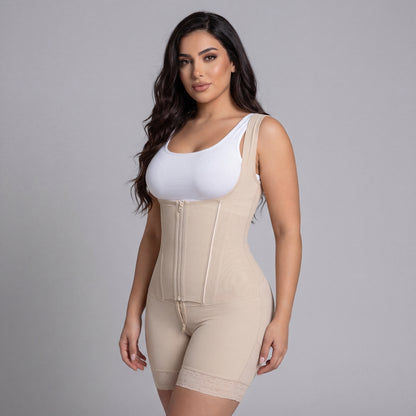 Faja Shapewear met Dubbele Shaping – Rits & Haaksluiting